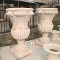 New Designs Hand Carved marble garden planter flower pot